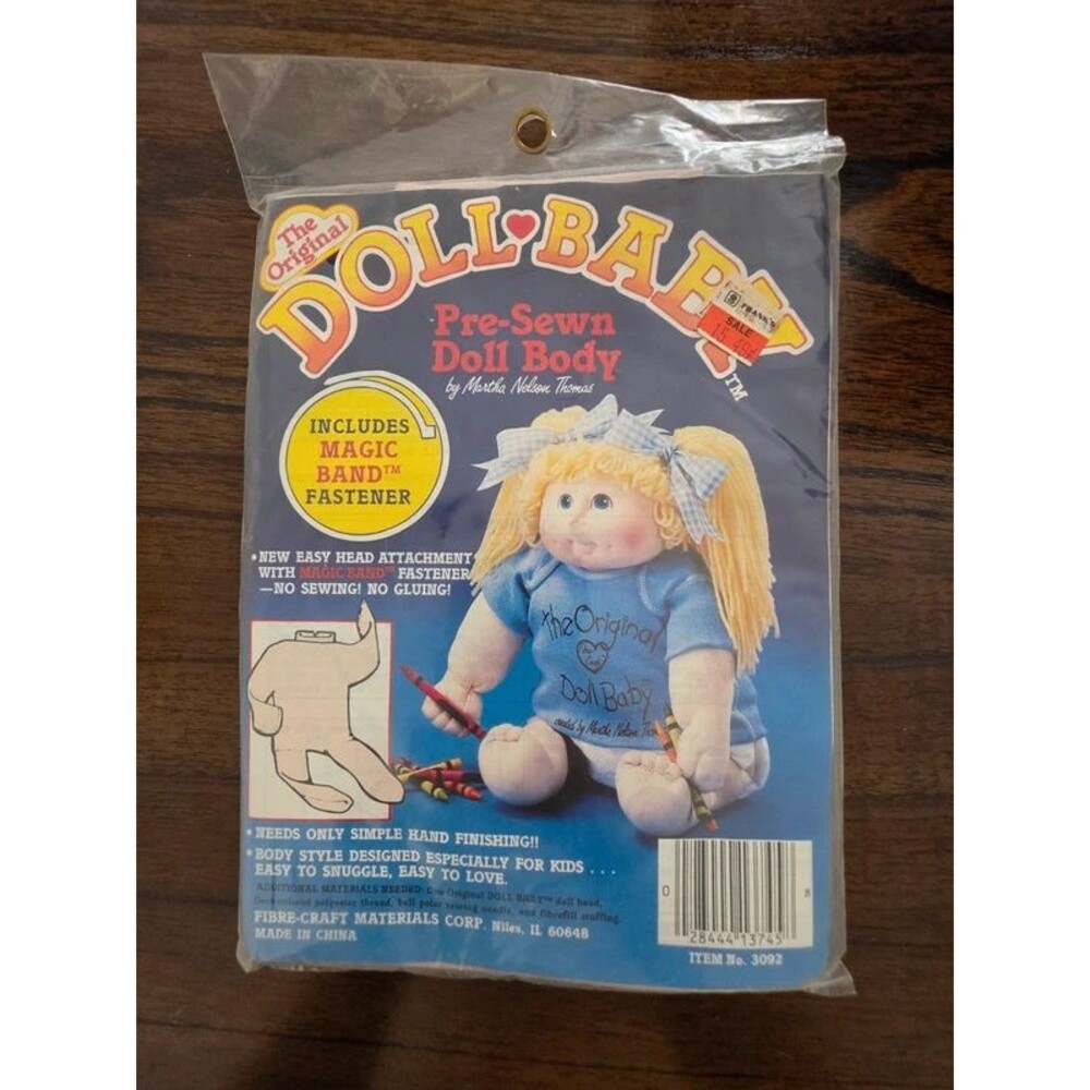 Vtg The Original Doll Baby pre-sewn doll body by Martha Nelson Thomas